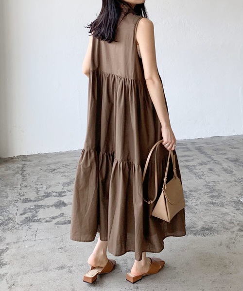 LIAN(リアン)の「ローンティアードワンピース(シャツワンピース・レディース・イエロー/ブラック/オフホワイト/ブラウン・FREE)」の22枚目の写真