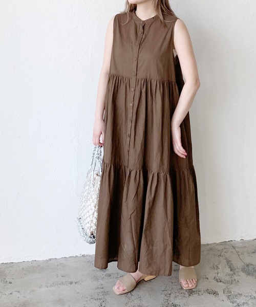 LIAN(リアン)の「ローンティアードワンピース(シャツワンピース・レディース・イエロー/ブラック/オフホワイト/ブラウン・FREE)」の17枚目の写真