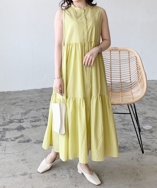 LIAN(リアン)の「ローンティアードワンピース(シャツワンピース・レディース・イエロー/ブラック/オフホワイト/ブラウン・FREE)」の15枚目の写真