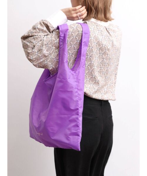 Ungrid(アングリッド)の「パッカブルロゴエコBAG(ハンドバッグ・レディース・オフホワイト/イエロー/グリーン/ブルー/パープル/ブラック/オレンジ・FREE)」の18枚目の写真