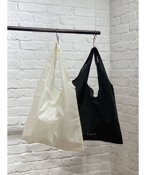 Ungrid(アングリッド)の「パッカブルロゴエコBAG(ハンドバッグ・レディース・オフホワイト/イエロー/グリーン/ブルー/パープル/ブラック/オレンジ・FREE)」の21枚目の写真