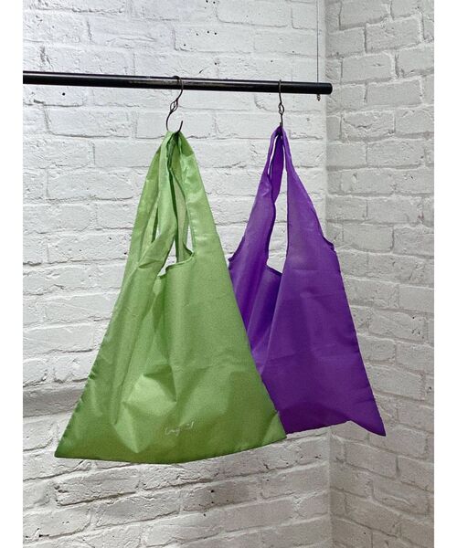 Ungrid(アングリッド)の「パッカブルロゴエコBAG(ハンドバッグ・レディース・オフホワイト/イエロー/グリーン/ブルー/パープル/ブラック/オレンジ・FREE)」の22枚目の写真