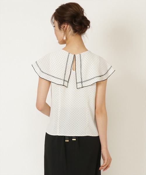 WILLSELECTION（ウィルセレクション）の「ドットデシンＢＩＧカラーブラウス（シャツ/ブラウス・レディース・ホワイト系その他・MEDIUM）」の4枚目の写真