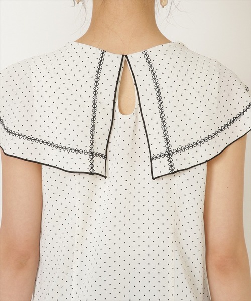 WILLSELECTION（ウィルセレクション）の「ドットデシンＢＩＧカラーブラウス（シャツ/ブラウス・レディース・ホワイト系その他・MEDIUM）」の7枚目の写真