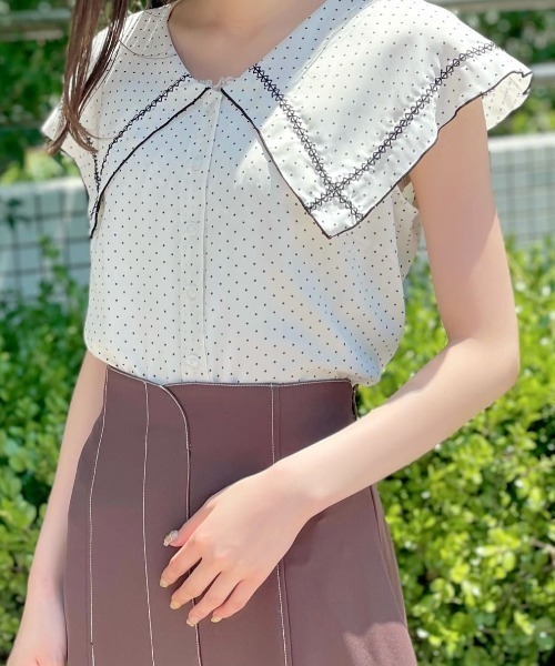 WILLSELECTION（ウィルセレクション）の「ドットデシンＢＩＧカラーブラウス（シャツ/ブラウス・レディース・ホワイト系その他・MEDIUM）」の19枚目の写真