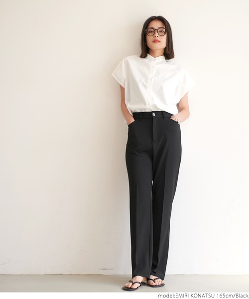 coca（coca）（コカ）の「激伸びセンタープレスパンツ（その他パンツ・レディース・ブラック/アイボリー・ONE SIZE）」の18枚目の写真