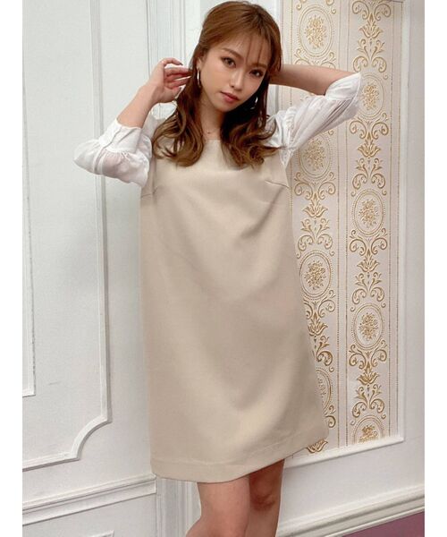 RESEXXY(リゼクシー)の「Aラインドッキングワンピース(ワンピース・レディース・ブラック/ベージュ/オレンジ・FREE)」の18枚目の写真