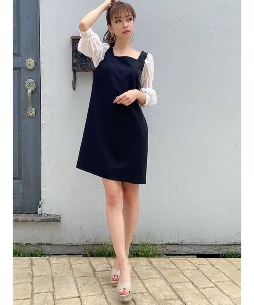 RESEXXY(リゼクシー)の「Aラインドッキングワンピース(ワンピース・レディース・ブラック/ベージュ/オレンジ・FREE)」の22枚目の写真