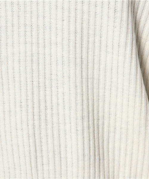 mystic（ミスティック）の「ワイドVネックリブプルオーバー（Tシャツ/カットソー・レディース・キャメル/チャコールグレー/オフホワイト/グレー・ﾌﾘ-）」の10枚目の写真