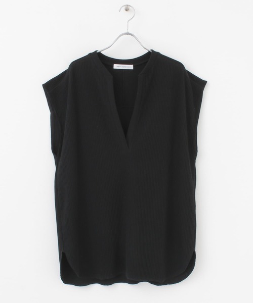 URBAN RESEARCH（アーバンリサーチ）の「針抜きリブノースリーブカットソー（Tシャツ/カットソー・レディース・ブラック/アイボリー・FREE）」の17枚目の写真