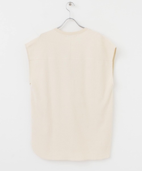 URBAN RESEARCH（アーバンリサーチ）の「針抜きリブノースリーブカットソー（Tシャツ/カットソー・レディース・ブラック/アイボリー・FREE）」の21枚目の写真