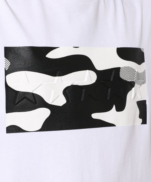 qwerty（クワーティ）の「QWERTY (クワーティ)Emboss Black Camo Tシャツ（Tシャツ/カットソー・メンズ・ホワイト/ブラック・MEDIUM/X-LARGE/LARGE）」の14枚目の写真