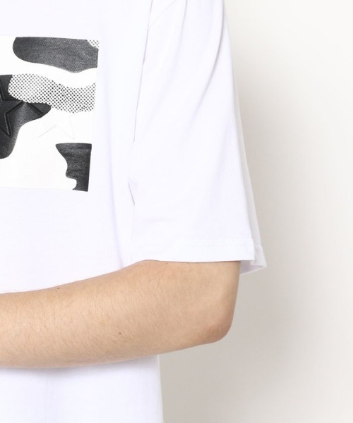 qwerty（クワーティ）の「QWERTY (クワーティ)Emboss Black Camo Tシャツ（Tシャツ/カットソー・メンズ・ホワイト/ブラック・MEDIUM/X-LARGE/LARGE）」の13枚目の写真