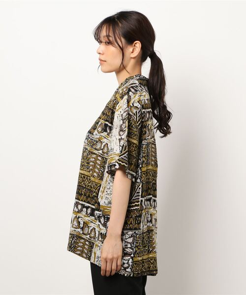 go slow caravan（ゴースローキャラバン）の「Roughtrade / ラフトレード レーヨンシャツ (M3)（シャツ/ブラウス・レディース・ブラック/ベージュ/その他1/その他2・M/L）」の5枚目の写真