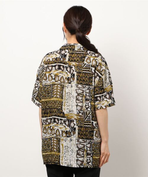 go slow caravan（ゴースローキャラバン）の「Roughtrade / ラフトレード レーヨンシャツ (M3)（シャツ/ブラウス・レディース・ブラック/ベージュ/その他1/その他2・M/L）」の6枚目の写真