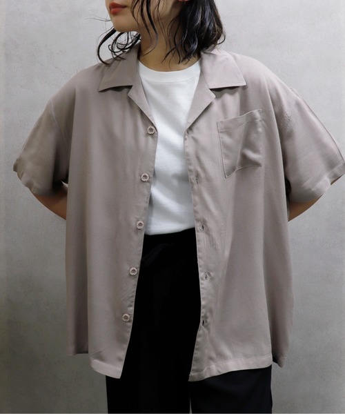 go slow caravan（ゴースローキャラバン）の「Roughtrade / ラフトレード レーヨンシャツ (M3)（シャツ/ブラウス・レディース・ブラック/ベージュ/その他1/その他2・M/L）」の4枚目の写真