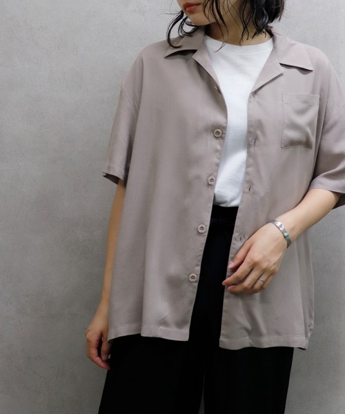 go slow caravan（ゴースローキャラバン）の「Roughtrade / ラフトレード レーヨンシャツ (M3)（シャツ/ブラウス・レディース・ブラック/ベージュ/その他1/その他2・M/L）」の8枚目の写真