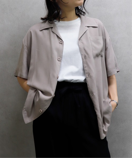 go slow caravan（ゴースローキャラバン）の「Roughtrade / ラフトレード レーヨンシャツ (M3)（シャツ/ブラウス・レディース・ブラック/ベージュ/その他1/その他2・M/L）」の10枚目の写真