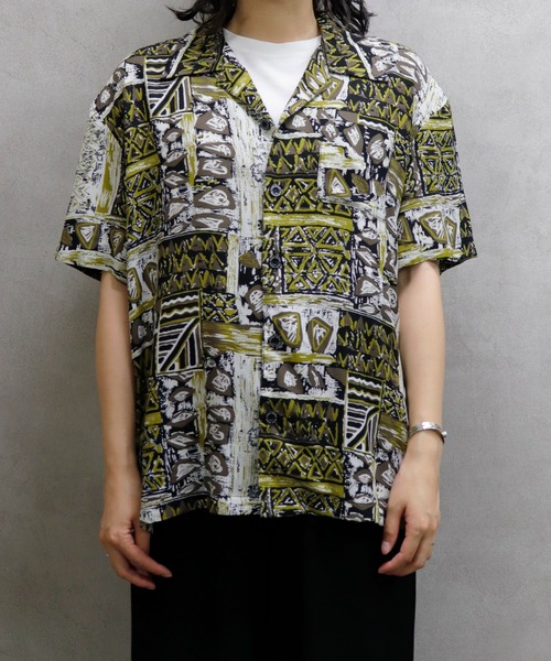 go slow caravan（ゴースローキャラバン）の「Roughtrade / ラフトレード レーヨンシャツ (M3)（シャツ/ブラウス・レディース・ブラック/ベージュ/その他1/その他2・M/L）」の22枚目の写真