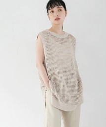 LOWRYS FARM | テープヤーンメッシュプルオーバーＮＳ　956100(ニット/セーター)