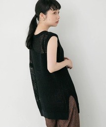 LOWRYS FARM | テープヤーンメッシュプルオーバーＮＳ　956100(ニット/セーター)