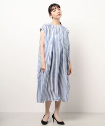 Samansa Mos2 | フレンチスリーブギャザーワンピース(ワンピース)