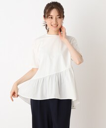 DRESKIP | アシメフレアヘムプルオーバー(Tシャツ/カットソー)