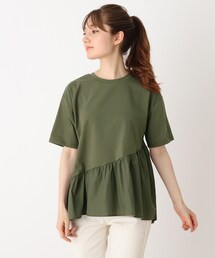 DRESKIP | アシメフレアヘムプルオーバー(Tシャツ/カットソー)