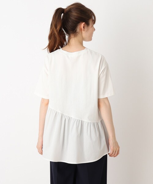 DRESKIP（ドレスキップ）の「◆アシメフレアヘムプルオーバー（Tシャツ/カットソー・レディース・ライトブルー/ブラック/カーキ/オフホワイト・04/02/03）」の8枚目の写真