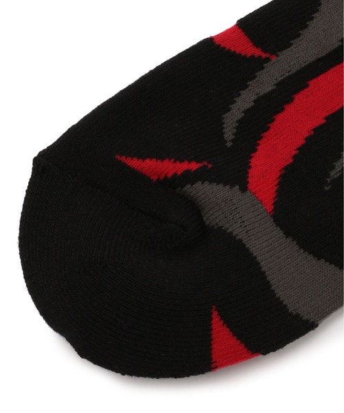DANKE SCHON（ダンケシェーン）の「DankeSchon/ダンケシェーン/トライバルソックス/TRIBAL SOCKS（ソックス/靴下・メンズ・グレー/レッド・FREE）」の4枚目の写真