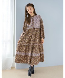 MILKFED. | FLORAL PRINT TIERED DRESS(ワンピース)