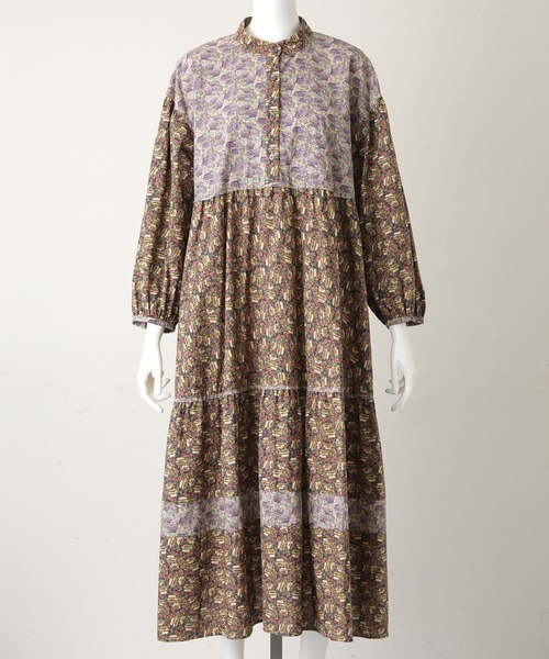 MILKFED.（ミルクフェド）の「FLORAL PRINT TIERED DRESS（ワンピース・レディース・ピンク/ライトパープル・ONE SIZE）」の15枚目の写真