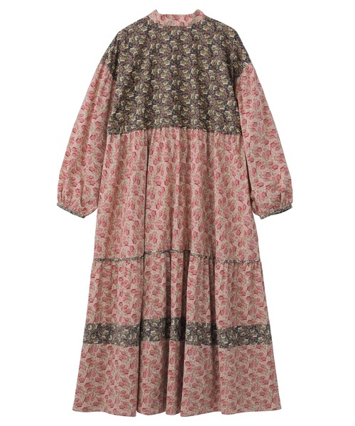 MILKFED.（ミルクフェド）の「FLORAL PRINT TIERED DRESS（ワンピース・レディース・ピンク/ライトパープル・ONE SIZE）」の14枚目の写真