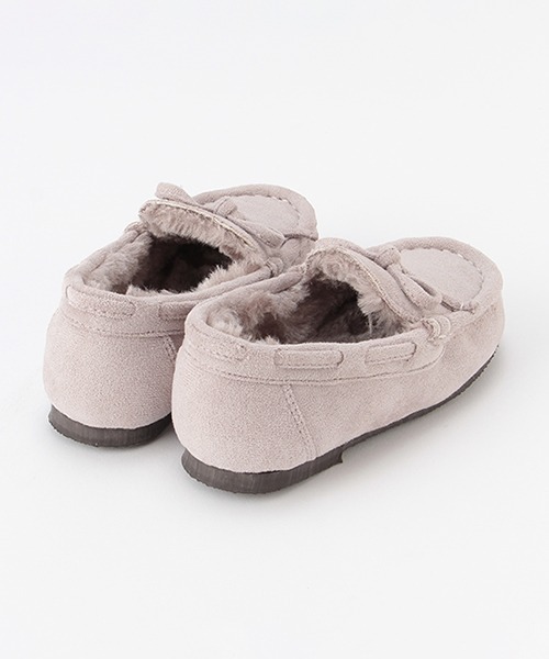 petit main（プティマイン）の「リボンモカシン（モカシン/デッキシューズ・キッズ・ライトピンク/ブラック/チャコール・14cm/18cm/15cm/17cm/13cm/16cm）」の6枚目の写真