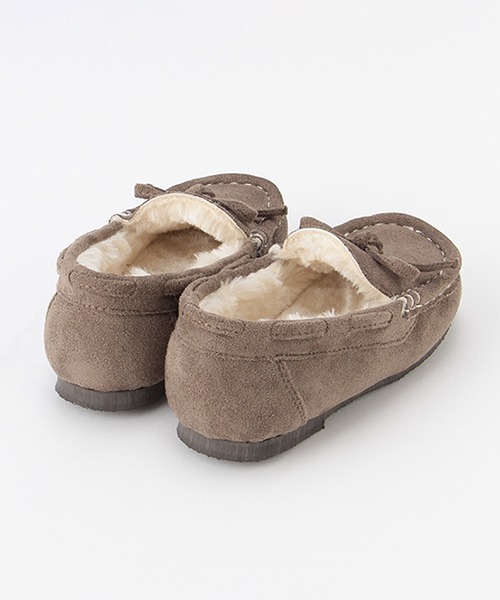 petit main（プティマイン）の「リボンモカシン（モカシン/デッキシューズ・キッズ・ライトピンク/ブラック/チャコール・14cm/18cm/15cm/17cm/13cm/16cm）」の8枚目の写真