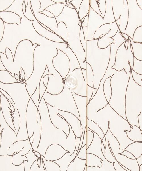 closet story（クローゼットストーリー）の「＜closet story（クローゼットストーリー）＞ラインプリント Vネック ブラウス（シャツ/ブラウス・レディース・ホワイト/ダークグレー/ライトピンク・FREE）」の11枚目の写真