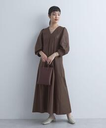 green label relaxing | ランタンスリーブ フォルム ワンピース(ワンピース)