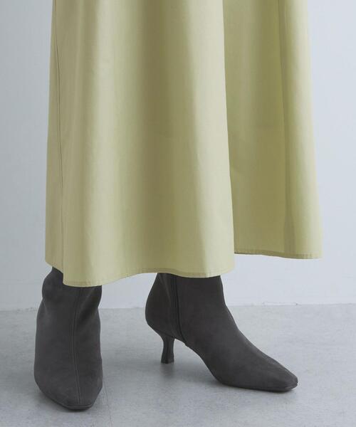 green label relaxing（グリーンレーベルリラクシング）の「ランタンスリーブ フォルム ワンピース（ワンピース・レディース・ブラック/ブラウン/ライム・FREE）」の18枚目の写真