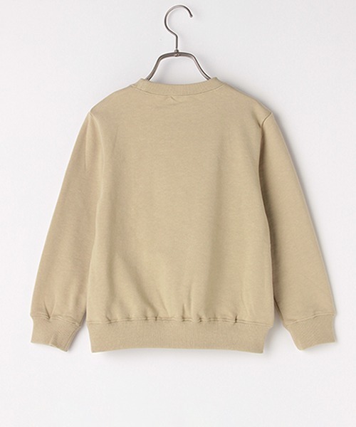 b・ROOM（ビールーム）の「オーガニックコットンアップリケつきベーシックトレーナー 【PTPR】（スウェット・キッズ・キャメル/トップグレー/ピンク/ブルー/ベージュ/ライトカーキ・110cm/100cm/120cm/140cm/130cm）」の8枚目の写真