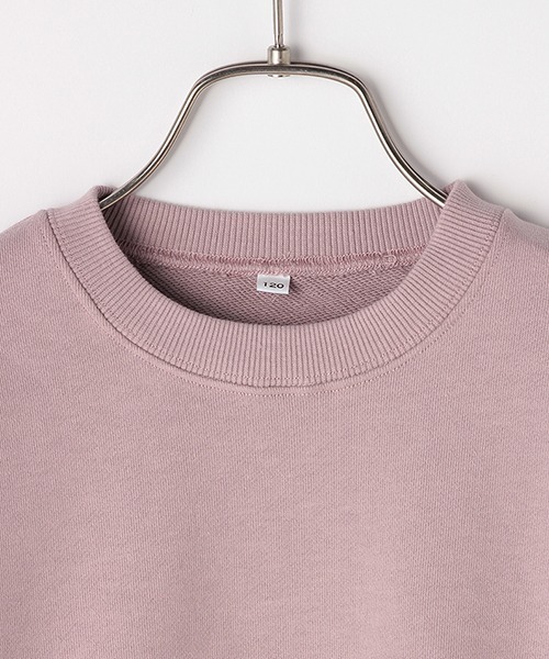 b・ROOM（ビールーム）の「オーガニックコットンアップリケつきベーシックトレーナー 【PTPR】（スウェット・キッズ・キャメル/トップグレー/ピンク/ブルー/ベージュ/ライトカーキ・110cm/100cm/120cm/140cm/130cm）」の14枚目の写真