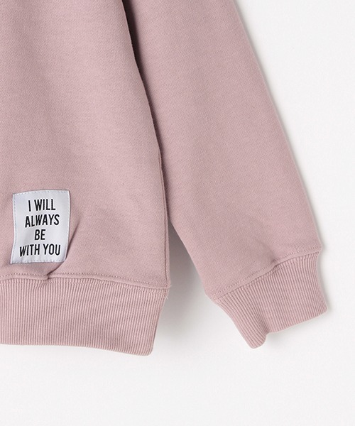 b・ROOM（ビールーム）の「オーガニックコットンアップリケつきベーシックトレーナー 【PTPR】（スウェット・キッズ・キャメル/トップグレー/ピンク/ブルー/ベージュ/ライトカーキ・110cm/100cm/120cm/140cm/130cm）」の15枚目の写真