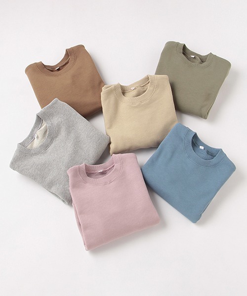 b・ROOM（ビールーム）の「オーガニックコットンアップリケつきベーシックトレーナー 【PTPR】（スウェット・キッズ・キャメル/トップグレー/ピンク/ブルー/ベージュ/ライトカーキ・110cm/100cm/120cm/140cm/130cm）」の18枚目の写真