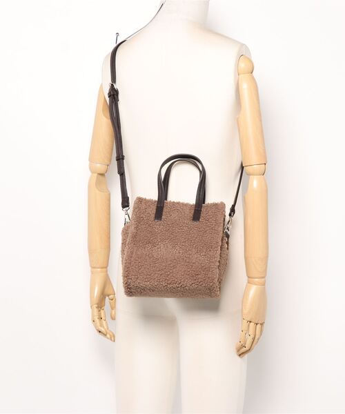 ALTROSE（アルトローズ）の「2WAYミニトート　[ｸﾞﾛｰﾘｰ]（トートバッグ・レディース・ブラック/ベージュ/アイボリー/レオパード・FREE）」の6枚目の写真