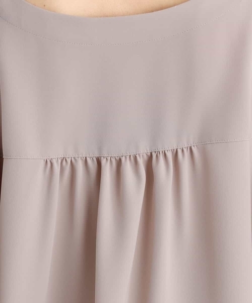 MK MICHEL KLEIN（エムケーミッシェルクラン）の「フロント釦ブラウス/洗える（シャツ/ブラウス・レディース・レッド/ブラウン/ベージュ・38）」の8枚目の写真