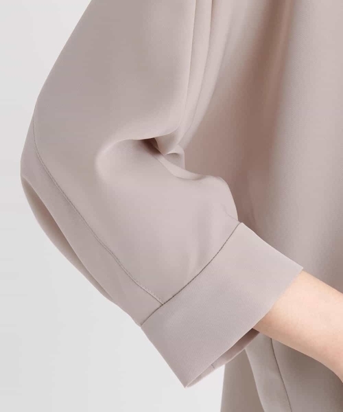 MK MICHEL KLEIN（エムケーミッシェルクラン）の「フロント釦ブラウス/洗える（シャツ/ブラウス・レディース・レッド/ブラウン/ベージュ・38）」の15枚目の写真