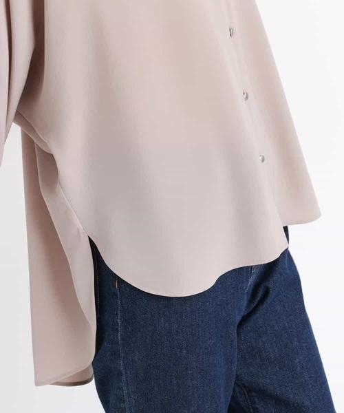 MK MICHEL KLEIN（エムケーミッシェルクラン）の「フロント釦ブラウス/洗える（シャツ/ブラウス・レディース・レッド/ブラウン/ベージュ・38）」の13枚目の写真