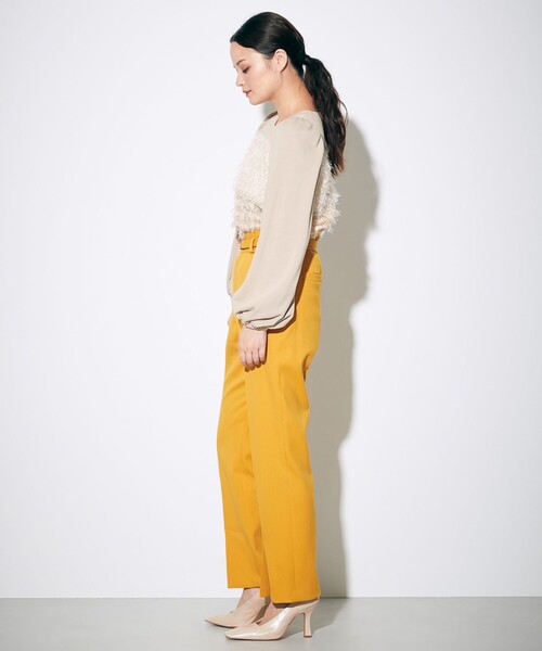 GRACE CONTINENTAL(グレースコンチネンタル)の「カットソーコンビパフ袖トップ(Tシャツ/カットソー・レディース・ブラック/ベージュ・36)」の6枚目の写真