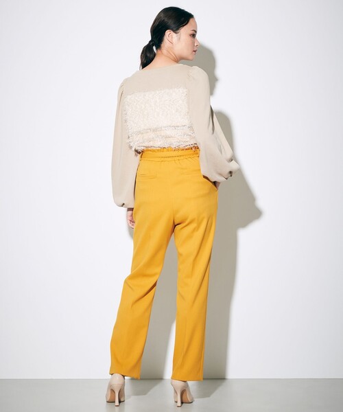 GRACE CONTINENTAL(グレースコンチネンタル)の「カットソーコンビパフ袖トップ(Tシャツ/カットソー・レディース・ブラック/ベージュ・36)」の7枚目の写真