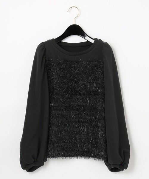 GRACE CONTINENTAL(グレースコンチネンタル)の「カットソーコンビパフ袖トップ(Tシャツ/カットソー・レディース・ブラック/ベージュ・36)」の19枚目の写真