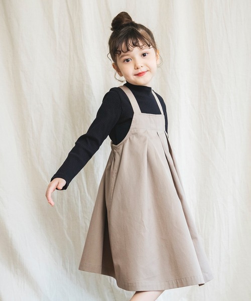 BRANSHES（ブランシェス）の「胸元タックジャンパースカート（スカート・キッズ・カーキオリーブ/ベージュ・110cm/90cm/100cm/120cm/140cm/150cm/130cm）」の11枚目の写真